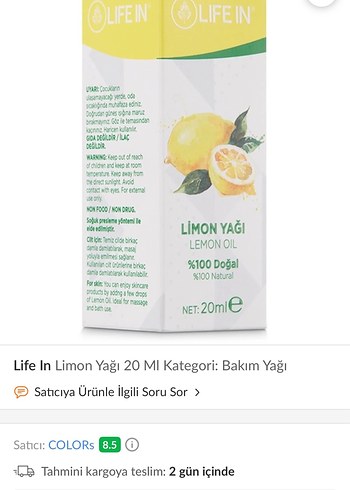 Life In Nane Yağı 20 ml - Görsel 3