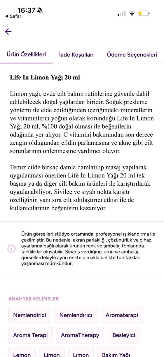 Life In Nane Yağı 20 ml - Görsel 4