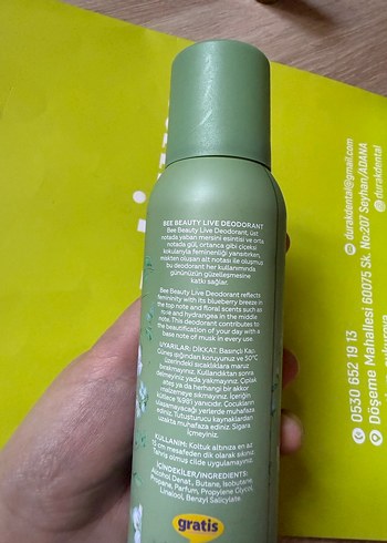 Bee Beauty Live Kadın Deodorant - Görsel 6