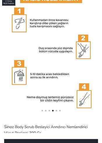 Sinoz Besleyici Arındırıcı Vücut Scrub 300 gr - Görsel 3