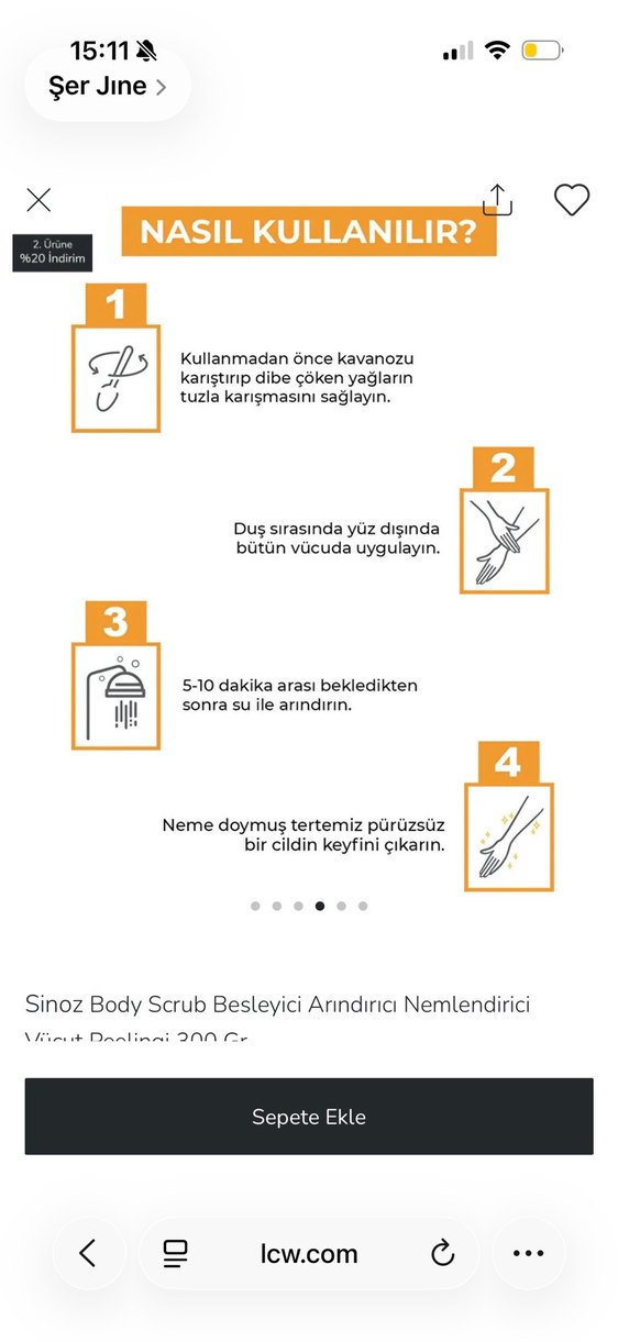 Sinoz Besleyici Arındırıcı Vücut Scrub 300 gr - Görsel 3