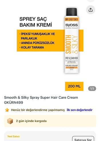 Syoss Sprey Saç Bakım Kremi 200ml - Görsel 4