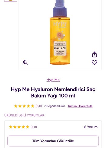 Saç yağı hype me Hyaluron İçerikli Kadın Toneri - Görsel 3