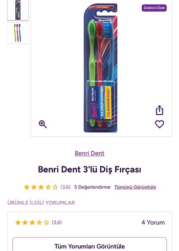 Benri Hijyenik Ped Normal Çoklu 26'lı - Görsel 2