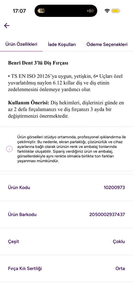 Benri Hijyenik Ped Normal Çoklu 26'lı - Görsel 3