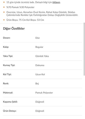 Diğer Bej Düğmeli Kadın Gömlek