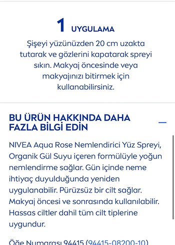 NIVEA Aqua Rose Yüz Spreyi Nemlendirici - Görsel 9