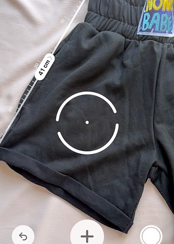 Düğmeli Siyah Hamile Midi Şort - Görsel 8