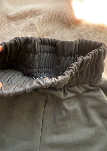 Düğmeli Siyah Hamile Midi Şort - Görsel 10