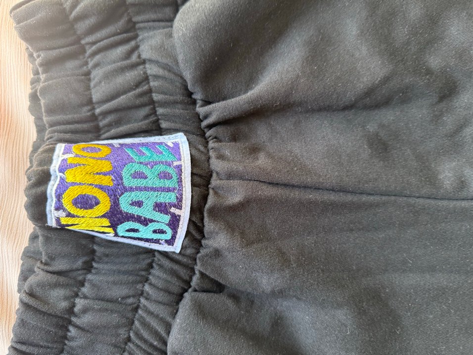 Düğmeli Siyah Hamile Midi Şort - Görsel 2