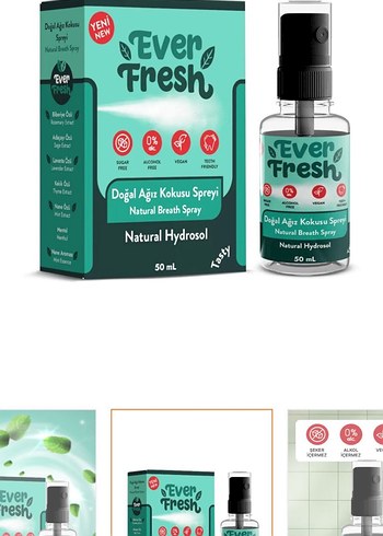 Beden Ever Fresh diş bakım set 8 çeşit ürün Ağız Kokusu Spreyi 30m