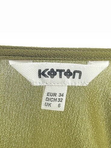34 Beden haki Renk Koton Bluz %70 İndirimli.