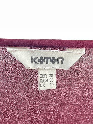 38 Beden bordo Renk Koton Bluz %70 İndirimli.