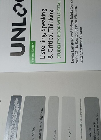 Beden Renk Cambridge Unlock 4 L&S&CT