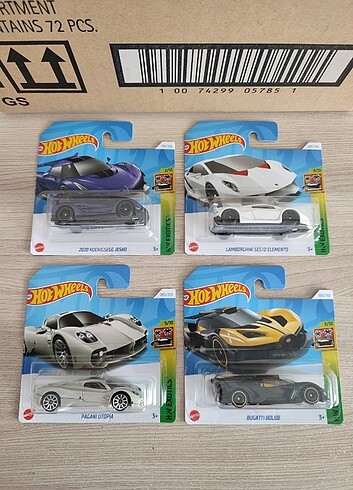 4 adet Hot Wheels