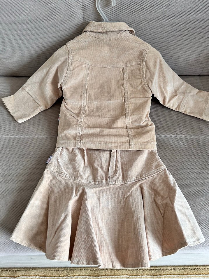 Nakışlı Bej Kız Çocuk Bohem Takım - Görsel 2