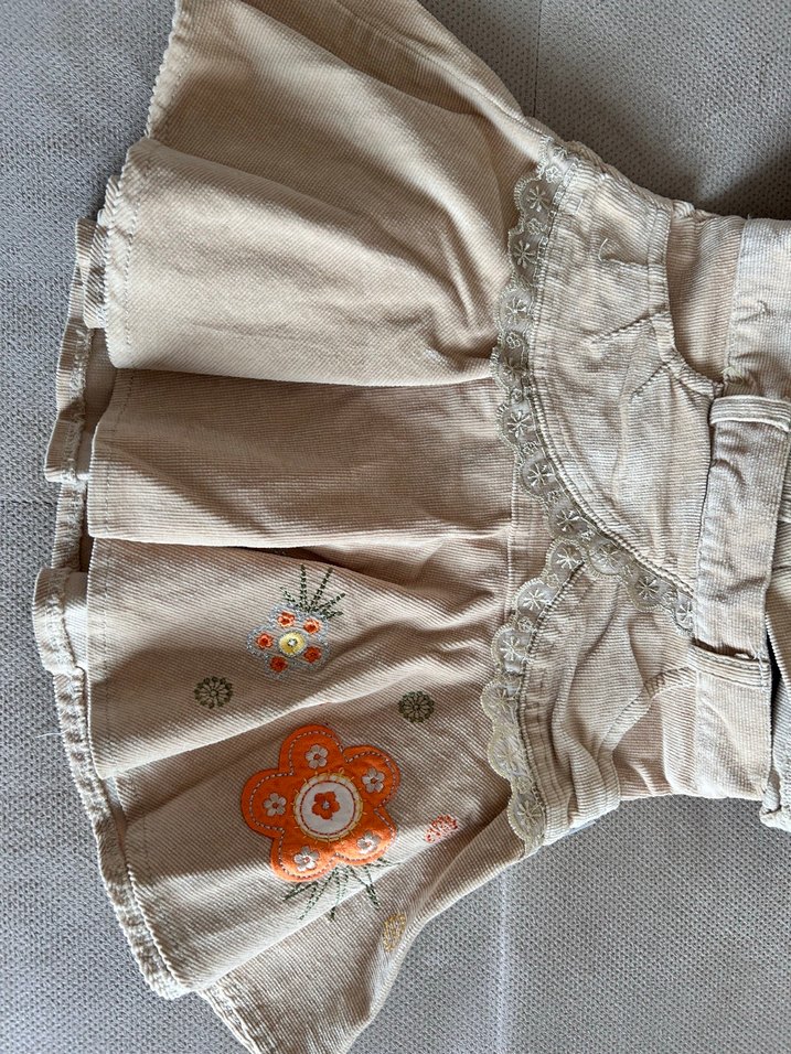 Nakışlı Bej Kız Çocuk Bohem Takım - Görsel 4