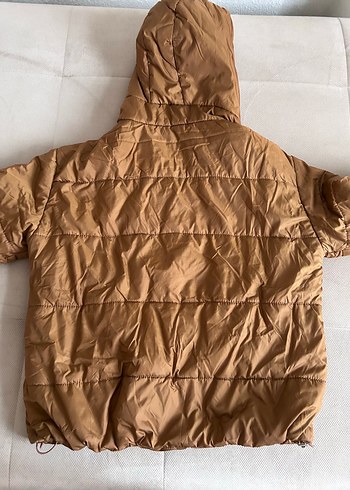 Rodijeans Kadın Kahverengi Kapüşonlu Kışlık Mont - Görsel 2
