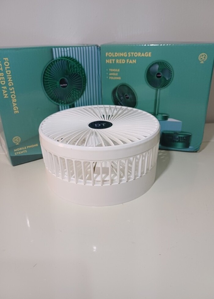 Taşınabilir şarjlı sessiz masa vantilatörü - Görsel 2