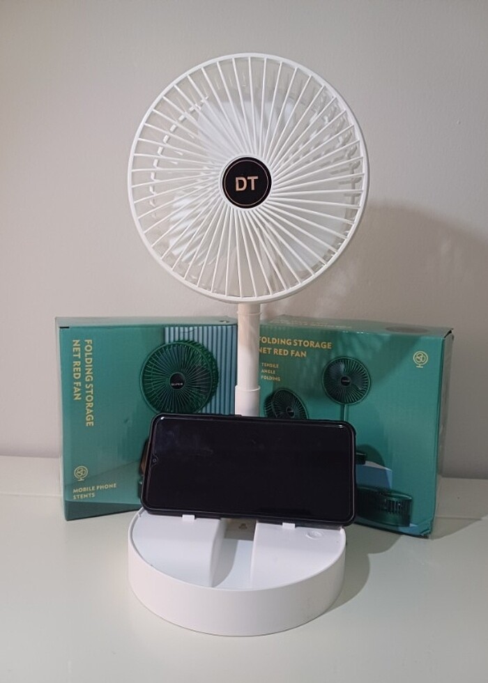 Taşınabilir şarjlı sessiz masa vantilatörü - Görsel 4