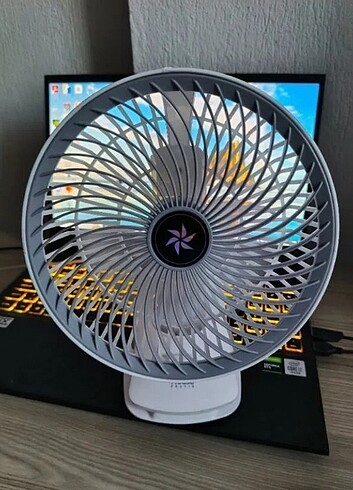 Pratik Şarjlı Klipsli Masa Fan - Görsel 6