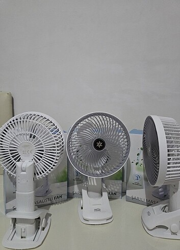 Pratik Şarjlı Klipsli Masa Fanı - Görsel 5