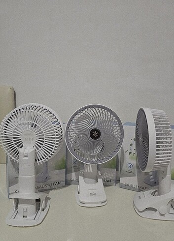 Pratik Şarjlı Klipsli Masa Fanı - Görsel 8