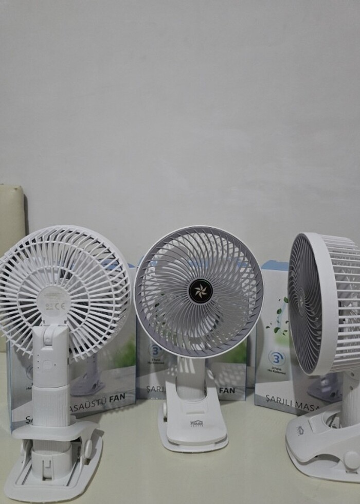 Pratik Şarjlı Klipsli Masa Fanı - Görsel 5
