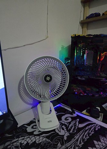 Pratik Şarjlı Klipsli Masa Fanı - Görsel 6