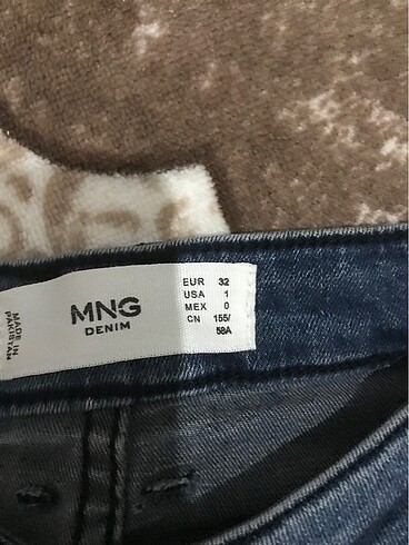 xs Beden lacivert Renk Mango Kadın Dar Paça Jeans
