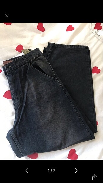 Lacivert unisex baggy jeans