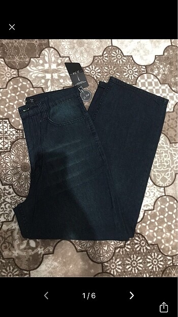 Lacivert unisex baggy jeans