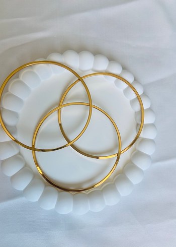 Kadın Altın Elastik Minimalist Bileklik 3lü Ajda - Görsel 3