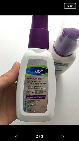 Cetaphil yüz yıkama köpüğü ve nemlendiricisi