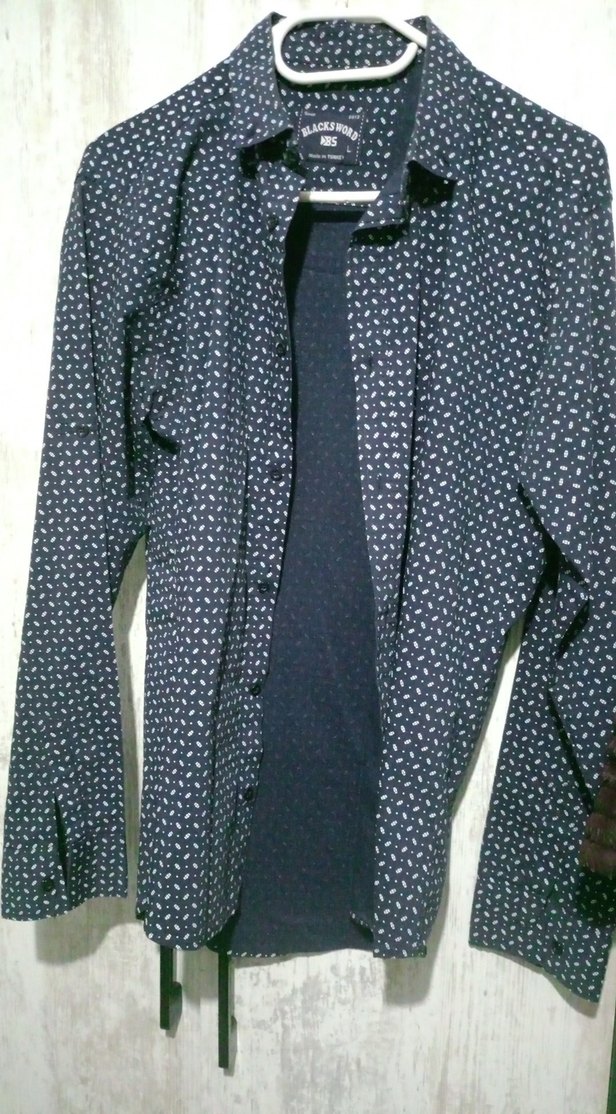 Erkek Lacivert Pamuklu Regular Fit Gömlek - Görsel 3