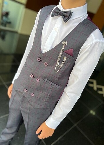 Yelekli takım set 11 yaş - Görsel 5