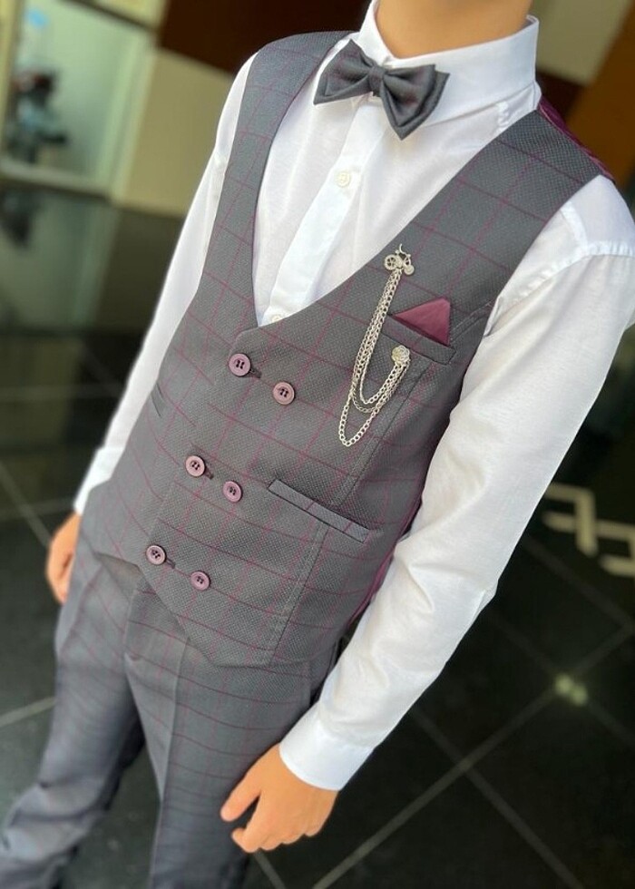 Yelekli takım set 11 yaş - Görsel 5