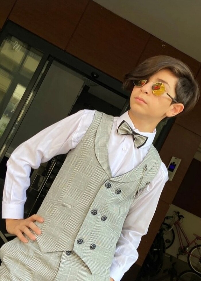 13 yaş Yelekli takım set - Görsel 2