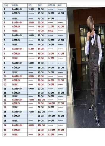 Ceketli takımı set 3-16 yaş aralığı mewcuttur?? - Görsel 5