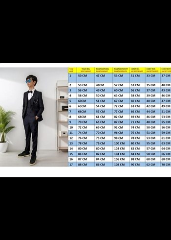 Mavi Düğmeli Çocuk Yelek Takımı - Görsel 4