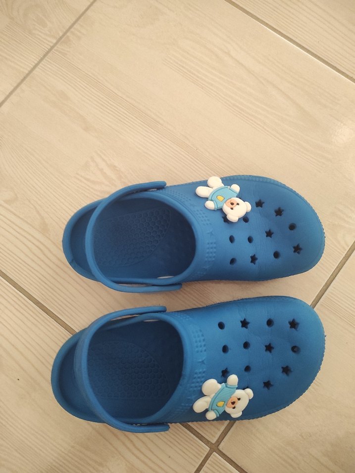 Mavi Erkek Çocuk Tokalı Terlik - Görsel 2