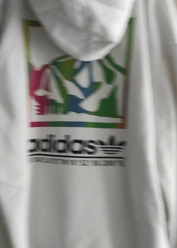 adidas Kadın Beyaz Kapüşonlu Sweatshirt - Görsel 6