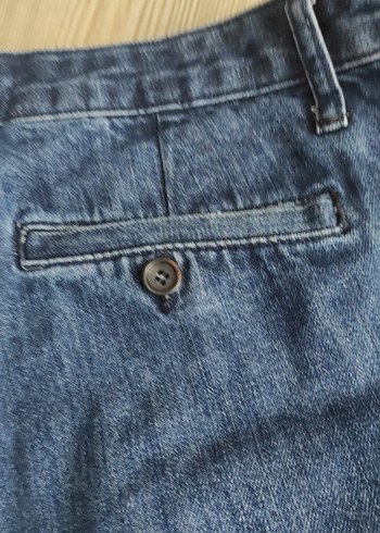 Kadın Mavi Rahat Kesim Denim Jean - Görsel 5