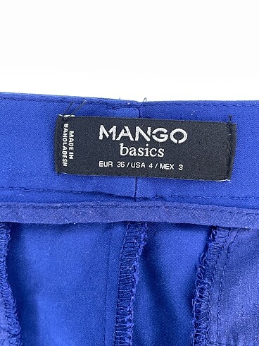 36 Beden lacivert Renk Mango Kumaş Pantolon %70 İndirimli.