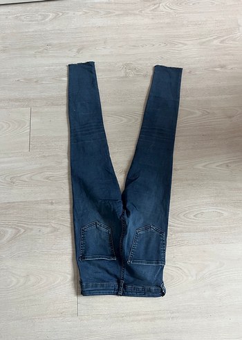 Kadın Lacivert Slim Fit Midi Kot Pantolon