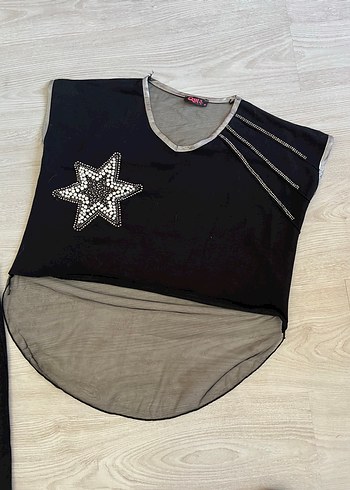 Nakışlı Siyah Uzun takım - Görsel 3