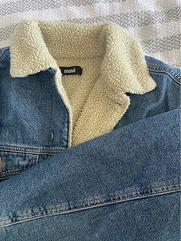 m Beden Unisex Peluş kot ceket