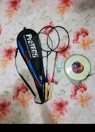 PROTECH BADMINTON -3 ADET RAKET-6 ADET TOP-FRİZBİ