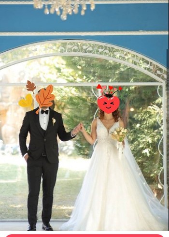 s Beden Beyaz Strappy Askılı Bohem A Kesim Gelinlik