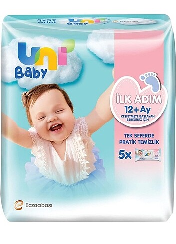 ni Baby İlk Adım 260 Yaprak Islak Mendil